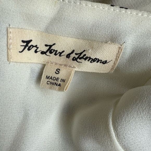 For Love & Lemons Sweetheart Mini Dress in Creme Size Small - Picture 4 of 7